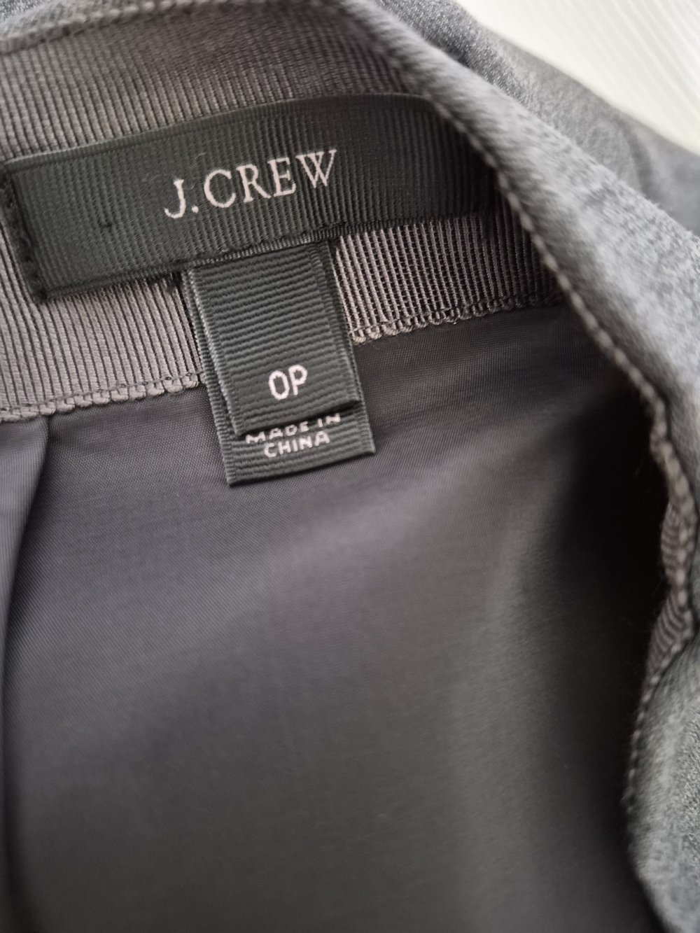 NWOT J. Crew Charcoal Gray Wool Suiting Skirt